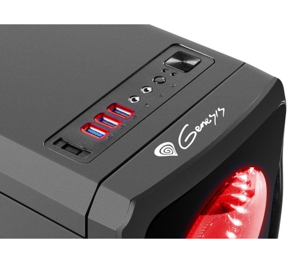 NATEC Genesis Titan 750 USB 3.0 z oknem czerwone podswietlenie NPC-1125 - 414018 - zdjęcie 5